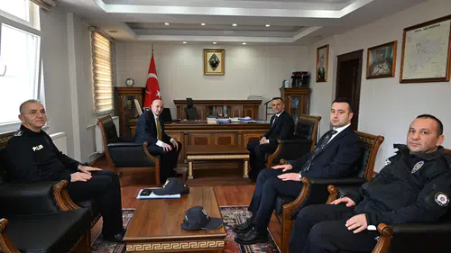 Konya İl Emniyet Müdürü Çumra’da! Güvenlik görüşüldü