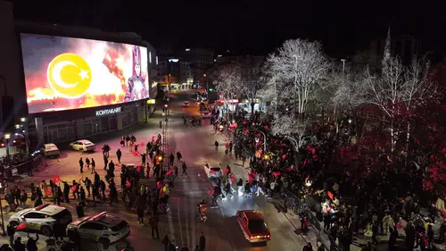 Konya'da milli coşku yaşandı