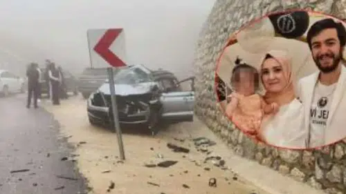 Konya yolunda acı kaza! Doktor çiftin kızları öldü