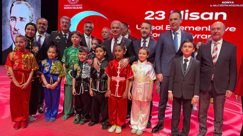 Coşkuyla kutlandı! Konya’da 23 Nisan programına büyük ilgi