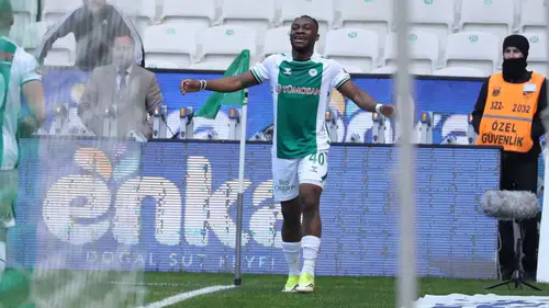 Konyasporlu forvet, 'Dalya' yaptığı maçta gol attı