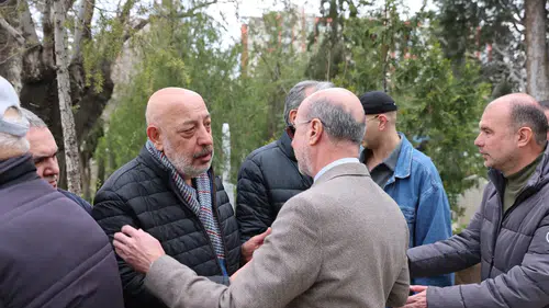 Başkan Pekyatırmacı, Ali İmran Arıtan’ı zor gününde yalnız bırakmadı