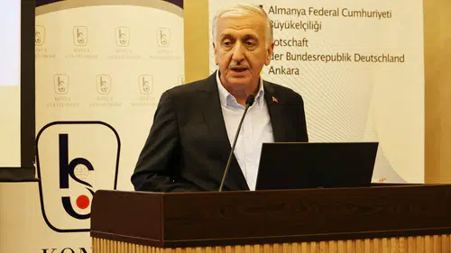 Alman heyeti Konya'da! Konya Sanayi Odası Başkanı Büyükeğen'den vize talebi