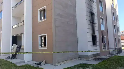 Konya'da çıkan yangında 6 kişilik aile ölümden döndü!