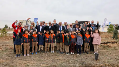 Konya’da nefes olacak proje: 9 bin 400 fidan toprakla buluştu