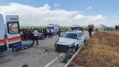 Konya Kulu’da bir günde 3 kaza! 12 yaralı