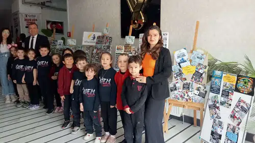 Konya’da minik öğrencilerden uluslararası proje! Sergi büyük ilgi gördü