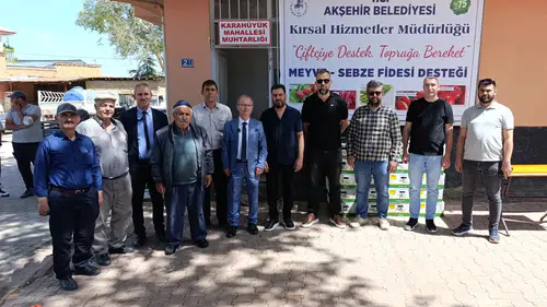 Konya'da tarım hamlesi: Çiftçiye 72 bin fide desteği
