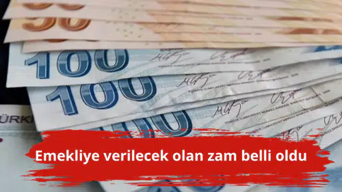 Emekliye verilecek olan zam belli oldu