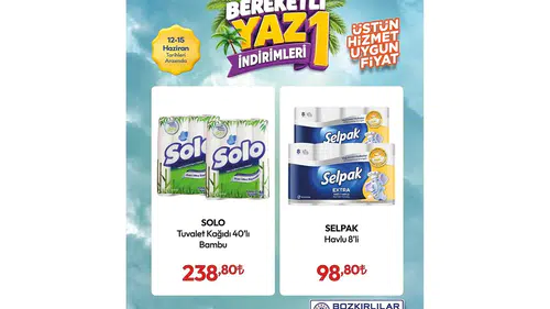 Konya’daki Bozkırlılar MİSMAR Market’ten büyük kampanya: Yüzlerce üründe yaz indirimi!