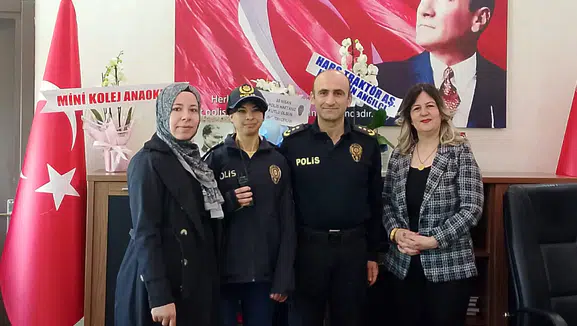 Konya'da özel gereksinimli öğrencinin polis olma hayali gerçek oldu