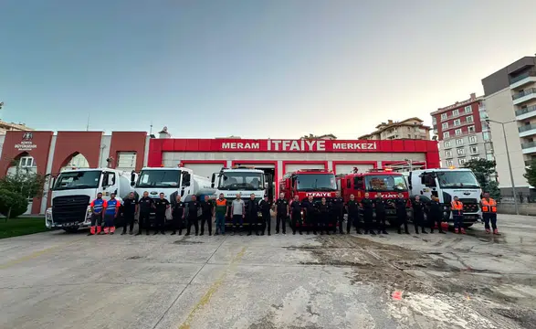 Konya komşusuna yardıma koştu!