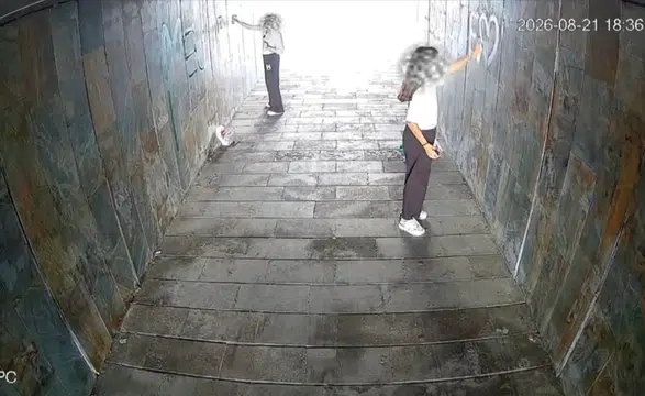 Konya’da alt geçitte bunu yaptılar! Güvenlik kameraları saniye saniye kaydetti