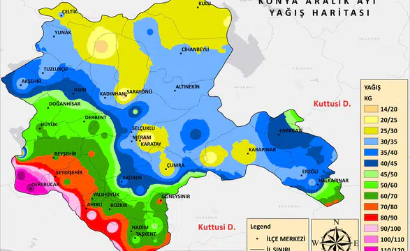 Konya’da en çok yağış alan ilçe açıklandı! Kaç kg yağış aldı?
