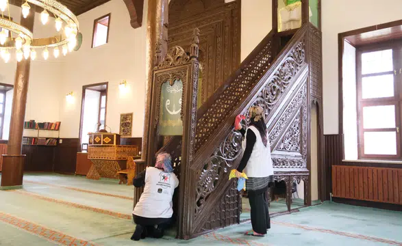 Konya'da camiler Ramazan’a hazır: Temizlik seferberliği başladı