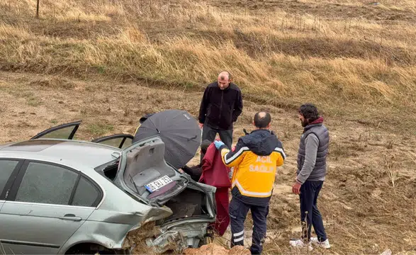 Konya'da 3 kişinin yaralandığı kazada yürek ısıtan detay