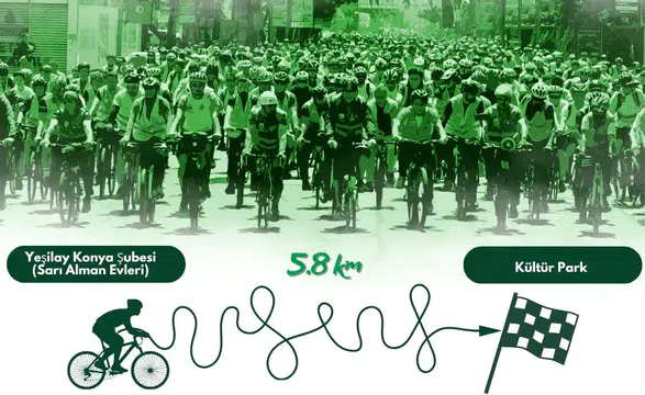Yeşilay Konya’dan 23 Nisan’da “Sağlık İçin Pedalla” etkinliği