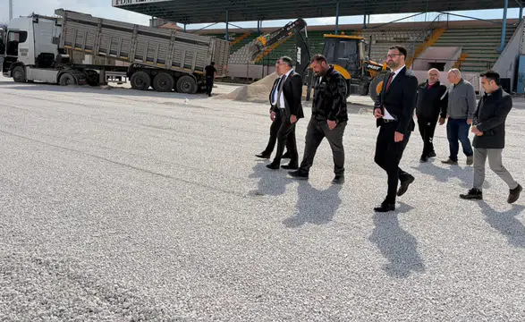 Konya'daki stadyumda hummalı çalışma var