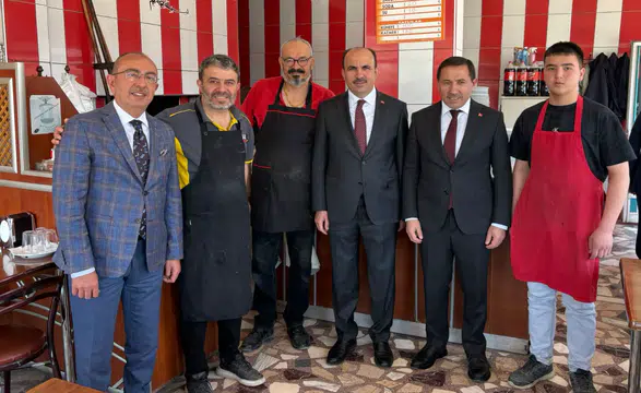 Konya’da dikkat çeken ziyaret: Başkanlar vatandaşla buluştu