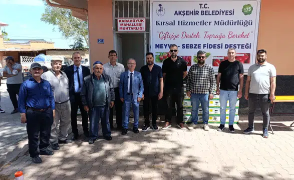 Konya'da tarım hamlesi: Çiftçiye 72 bin fide desteği