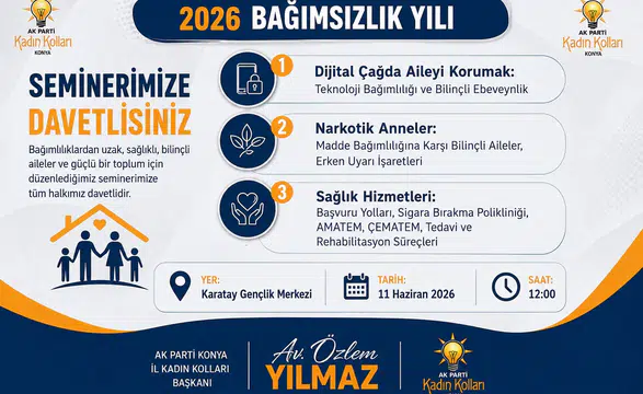 AK Parti Konya Kadın Kolları’ndan bağımlılıkla mücadele hamlesi