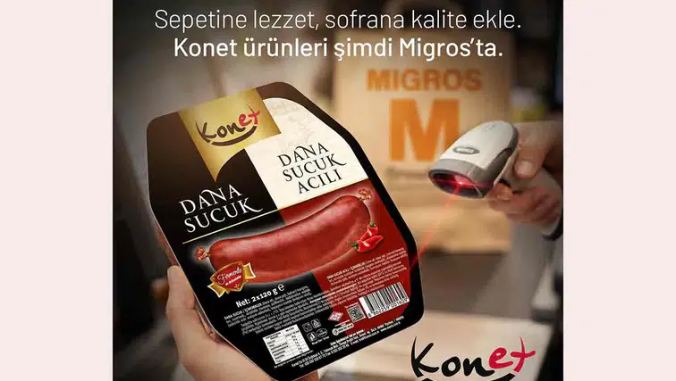 Konet Sucukları Migros raflarında! Yeni ürünler de geliyor