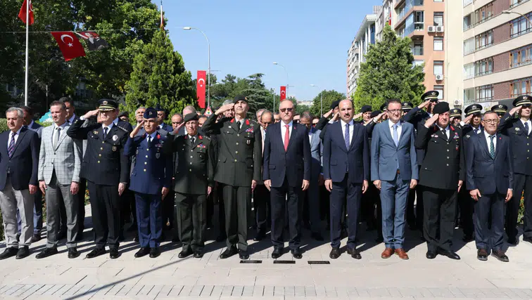 Atatürk'ün Konya'ya gelişinin 106. yılı törenle kutlandı