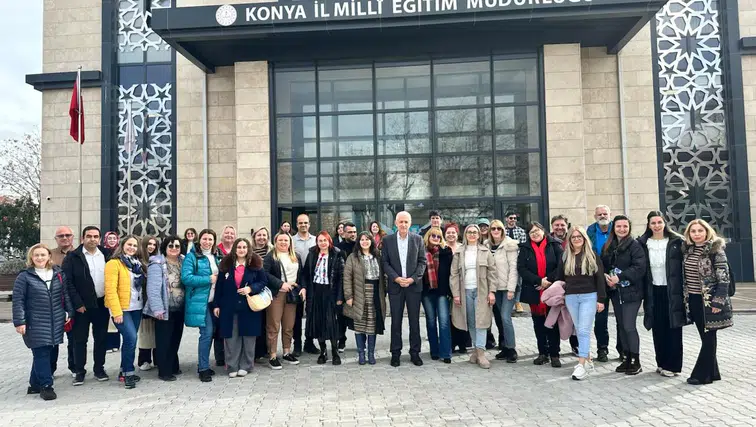 Eğitim aldılar! Konya’nın eğitim vizyonu Avrupa’ya taşınıyor