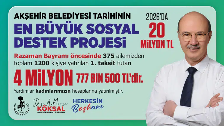 Bayram sevinci Konya'da ikiye katlandı: 4,7 milyon TL dağıtıldı