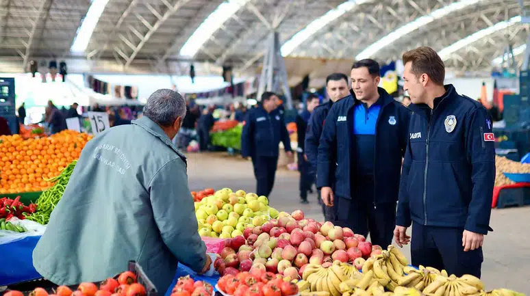 Aksaray'da pazar yerlerine sıkı denetim