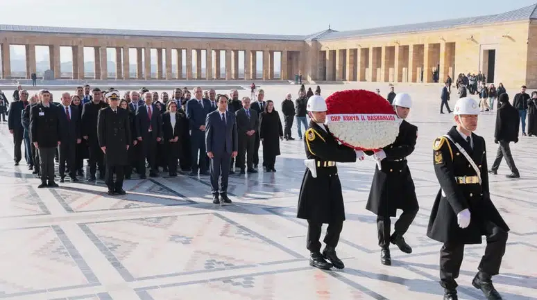 Yeni Konya İl Başkanı Türktaş, Atatürk’ün huzurunda
