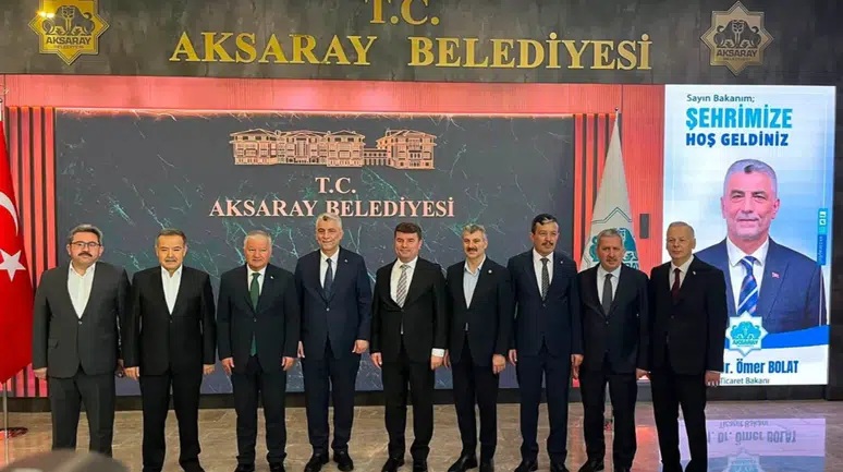 Bakan Bolat Aksaray’da: “Bizim belediyelerimiz yan gelip yatmaz”
