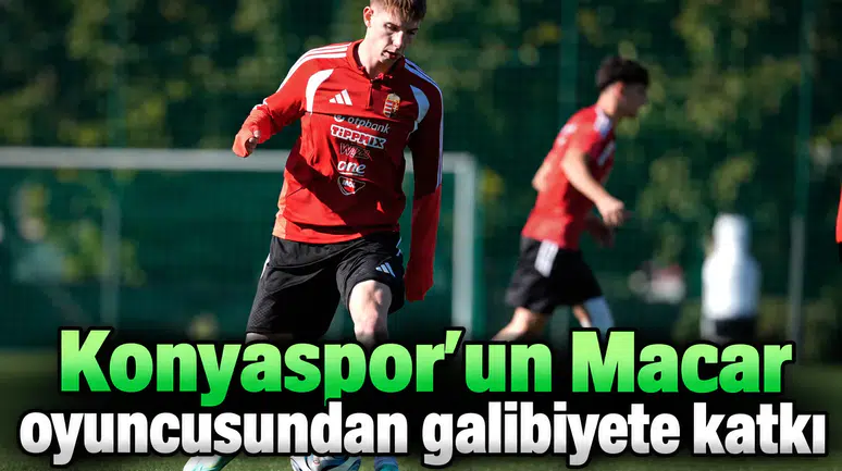 Konyaspor'un Macar oyuncusundan galibiyete katkı