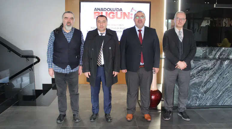 Selçuk Üniversitesi yöneticilerinden Anadolu'da Bugün'e ziyaret