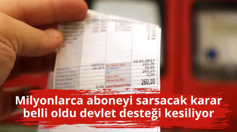 Milyonlarca aboneyi sarsacak karar belli oldu devlet desteği kesiliyor