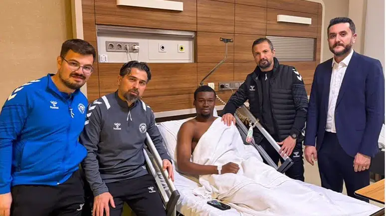 Konyaspor'dan teknik heyetten maç sonunda hastane ziyareti