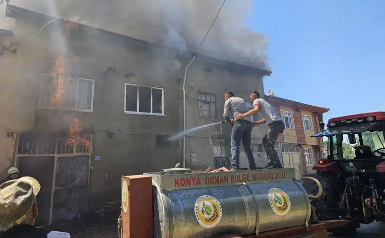 Konya'da korkutan yangın! Orman ekiplerinin müdahalesi faciayı önledi