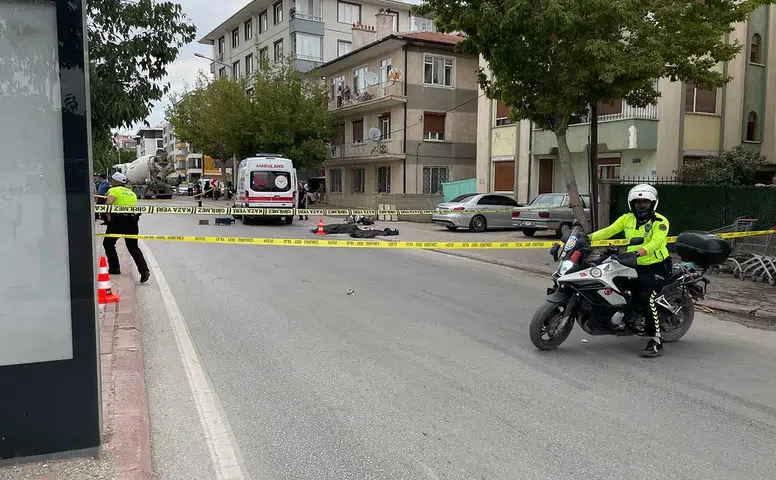 Konya'da trafik faciası! Beton mikseri can aldı