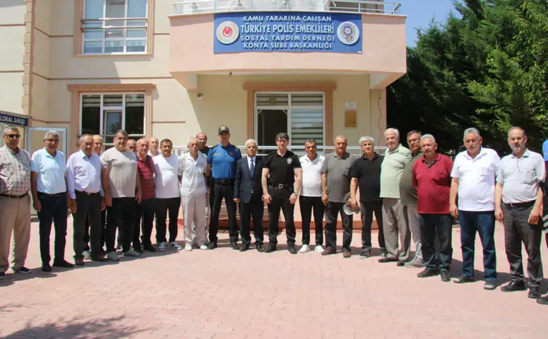Konya Emniyet Müdürü Polis Emeklileri Derneği'ni ziyaret etti