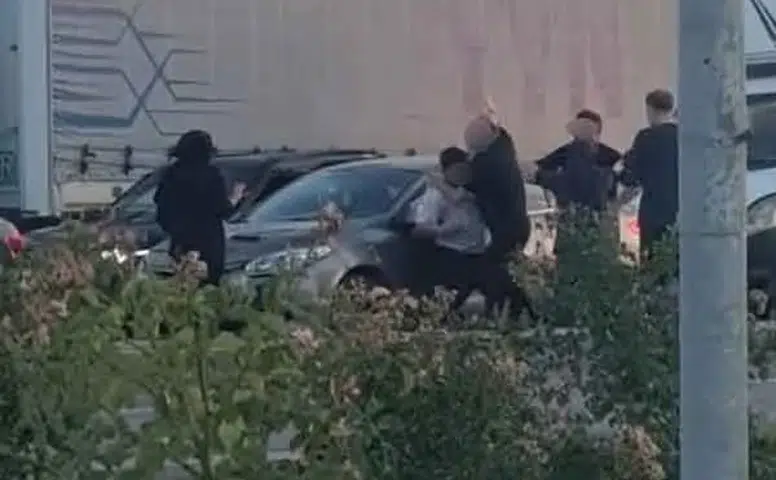 Konya'da trafikte yumruklu kavga