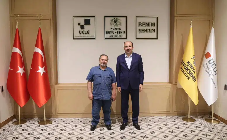 Eski Konya Vekili, Başkan Altay’ı tebrik etti