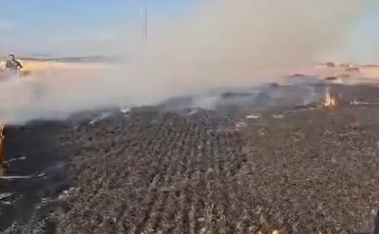 Konya’da çiftçinin bir yıllık emeği kül oldu!