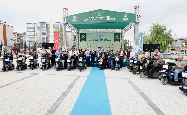 Konya’da 80 engelli bireyin hayatını değiştirecek destek! Araçlar teslim edildi