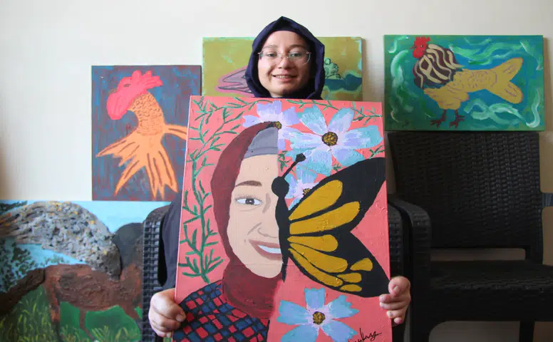 Konya’da kolları olmadan ressam oldu: “Yapamazsın dediler, daha fazlasını yaptım”