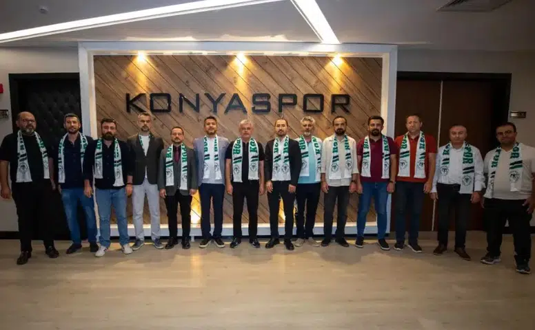 Konyaspor’a güçlü destek! Meslek odaları temsilcileri kulüpte