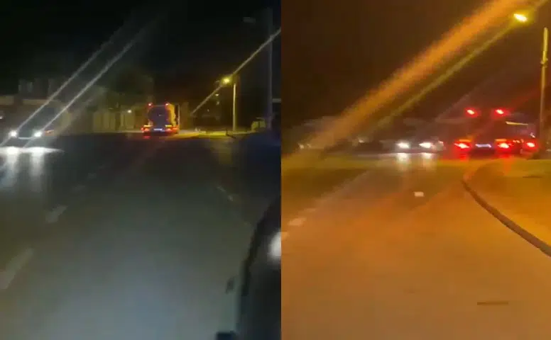 Konya’da TIR’ın ters yönde ilerlemesi trafiği tehlikeye attı