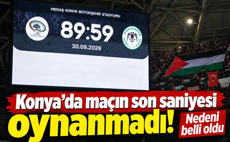 Konya’da maçın son saniyesi oynanmadı! Nedeni belli oldu