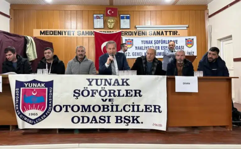 Yılmaz, dördüncü kez Yunak Şoförler Odası Başkanı oldu