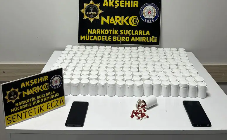 Konya’da uyuşturucu tacirlerine geçit yok: 10 bin hap ele geçirildi