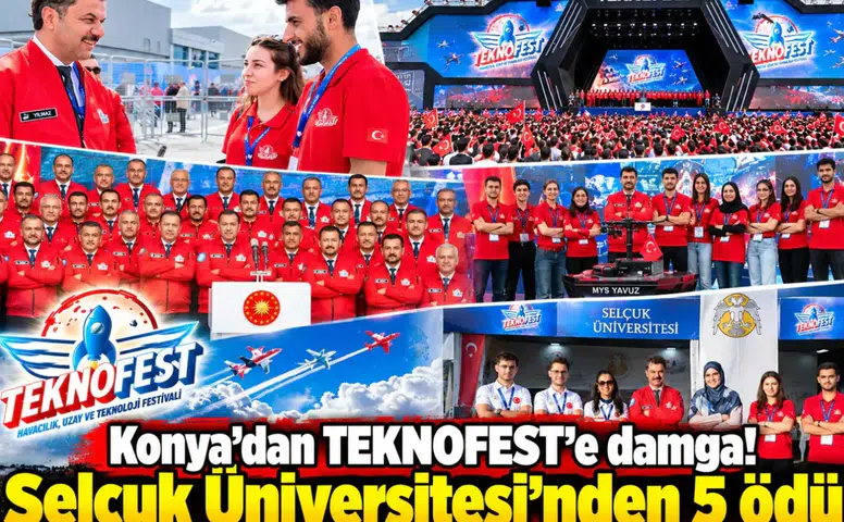 Konya’dan TEKNOFEST’e damga! Selçuk Üniversitesi'nden 5 ödül
